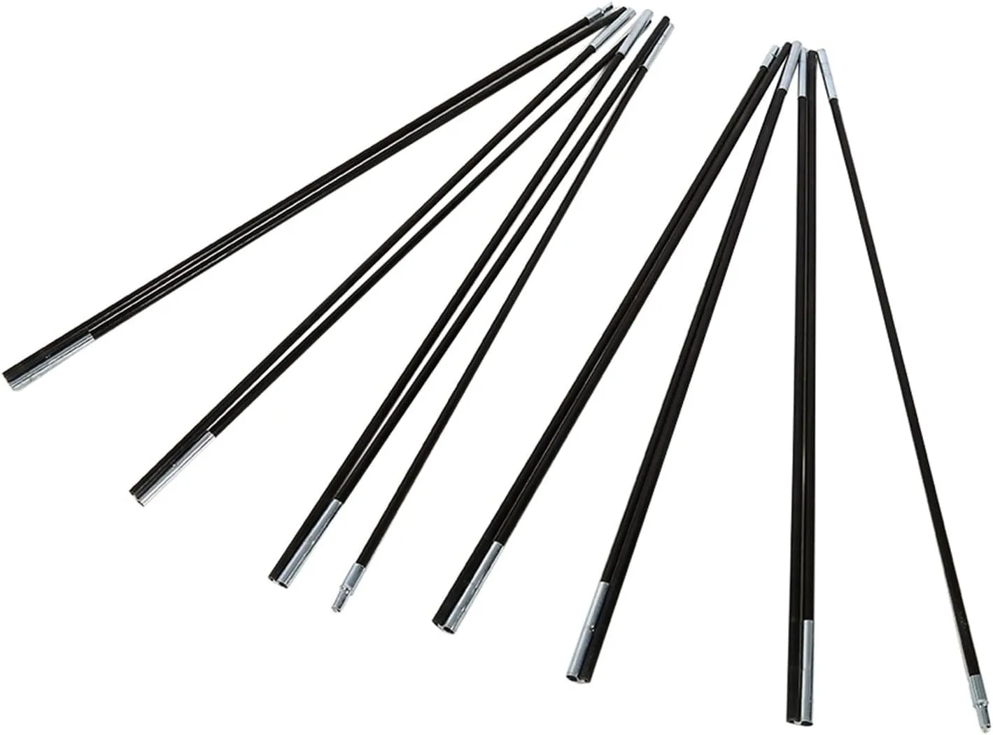 Tent Poles, Replacement Tent Poles Fiberglass Double Tent Pole Support Frames Kit Outdoor Tent Bar Tent Building Supporting Rod Tent Pole Repair Kit for Tarp, Tent, Awning, Camping
