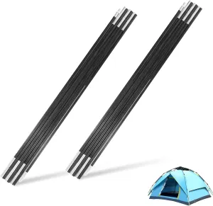 Tent Replacement Pole, 4M Camping Tent Poles Replacement for 3-4 People Fiberglass Camping Tent Pole Bars Outdoor Support Rods Awning Frames Kit