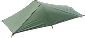 Tent, Ultralight Outdoor Camping Tent Single Person Camping Tent Water Resistant Tent Aviation Aluminum Support Portable Sleeping Bag Tent, Army Green