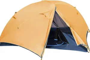 Tents 2 Person Ultralight Tent 20D Nylon Silicone Coated Fabric Waterproof Tourist Backpacking Tents Outdoor Camping 1.47 kg, Yellow