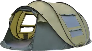 Tents for Camping Automatic Pop-up Tent, 3-4 Person Outdoor Instant Setup Tent 4 Season Waterproof Tent for Hiking, Camping, Travelling