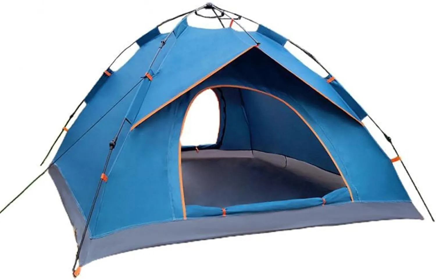 Tents for Camping Folding Automatic Tent 2-3-4 Person Waterproof Sturdy 4 Season Beach Fishing Tents Quickly Open Outdoor Camping Gear çadır (Color : Blue)