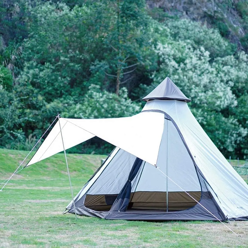 Tents for Camping Pyramid Shape Tent 4 Person Easy Set Up Waterproof Double Layer Aluminum Rod Instant Tent Outdoor Tent Beach Tent