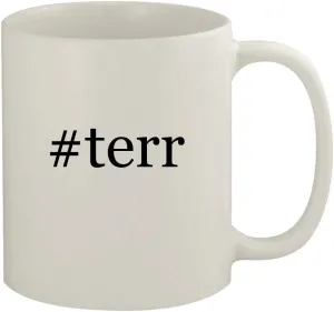 #terr - 11oz Ceramic White Coffee Mug, White