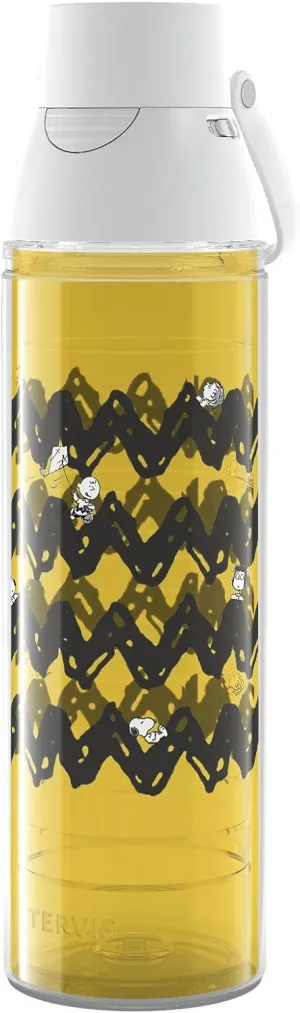 Tervis Peanuts - Charlie Brown Zig Zag Made in USA Double Walled Insulated Tumbler Travel Cup Keeps Drinks Cold & Hot, 24oz Venture Lite Water Bottle, Classic