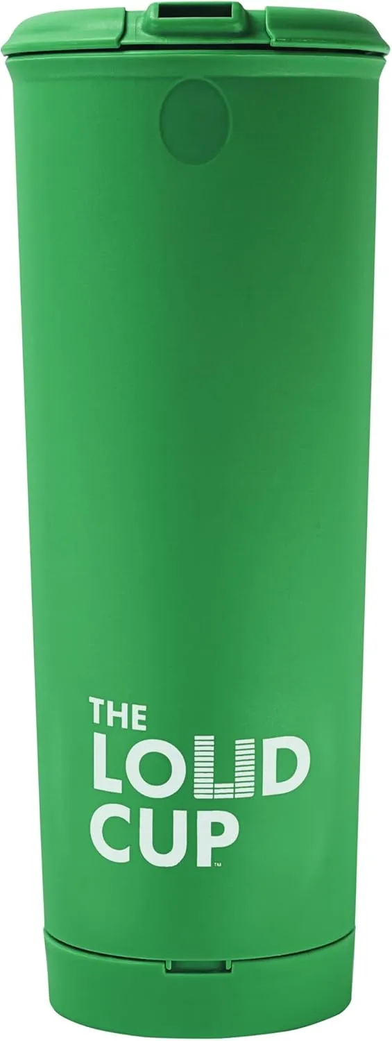 The LoudCup Tumbler   Stadium Horn - Insulated Cup Reusable Water Bottle Coffee Travel Mug - Worlds Loudest Cup for Game Day