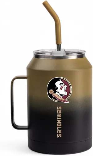 The Memory Company | Licensed NCAA 50oz Ombre Water Jug with Handle and Straw