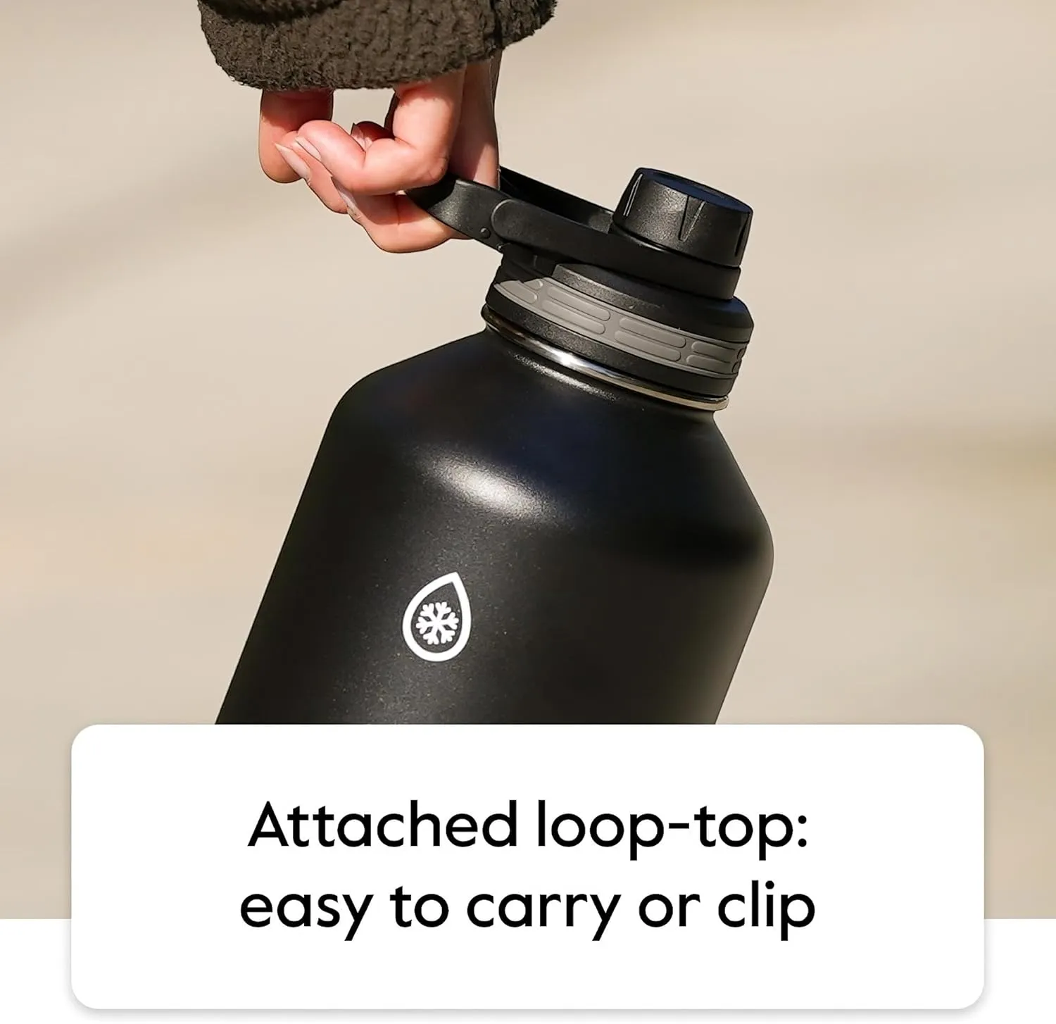 ThermoFlask Bottle with Chug Lid & Straw Lid - Insulated Stainless Steel Water Bottle with Leak-Proof Lids - Dishwasher-Safe Reusable Bottle & Lids - Durable Bottle, 2 Straws & 2 Lids - 24 oz, Plum