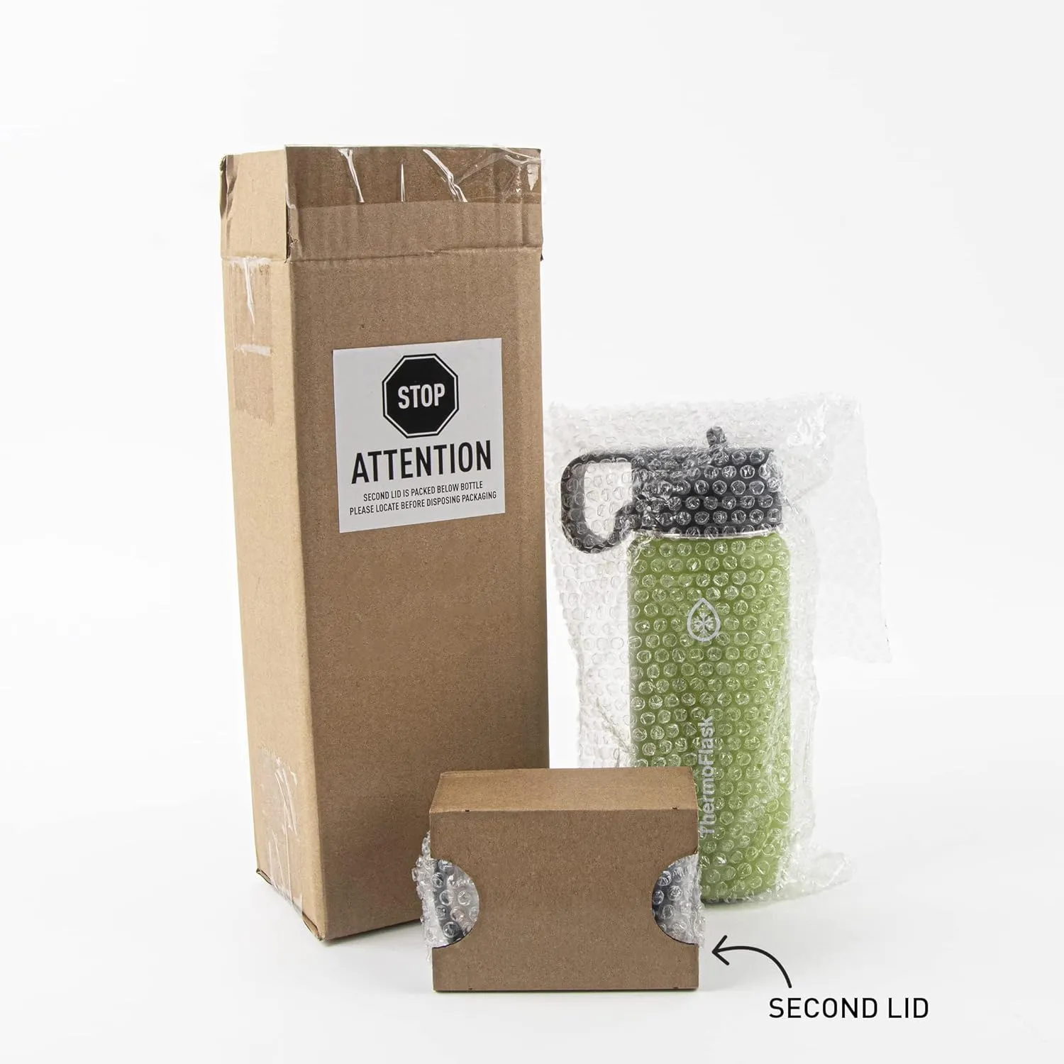 ThermoFlask Bottle with Chug Lid & Straw Lid - Insulated Stainless Steel Water Bottle with Leak-Proof Lids - Dishwasher-Safe Reusable Bottle & Lids - Durable Bottle, 2 Straws & 2 Lids - 32 oz, Cobalt