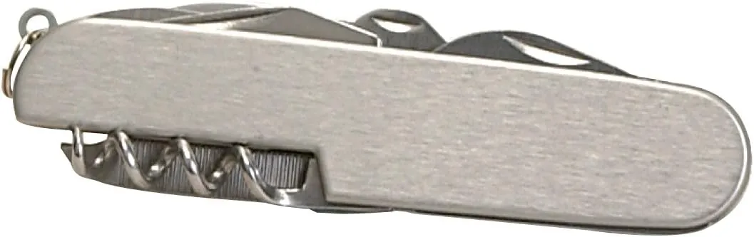 Thirsty Rhino Util, Stainless Steel Utility Pocket Knife, 7-in-1 Multi-Function Multi-Tool, Silver (Set of 6)