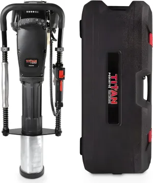 Titan Post Drivers PGD3875 Light-Duty Portable Gas-Powered Driver with 1.3 HP 4-Stroke Engine, 3 7/8" Max Diameter, and 4 Adapter Collars, 50 lbs