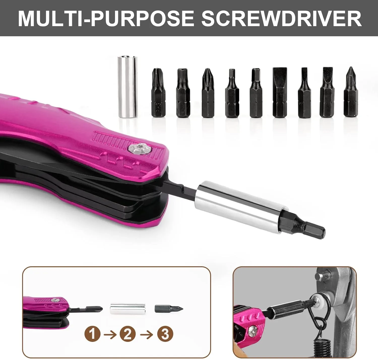 Titorld Gifts for Women Her Wife, Pocket Knife Multitool, Anniversary Birthday Gifts Ideas, Unique Camping Hunting Fishing Tools Gift for Girlfriend Mom Best Friend