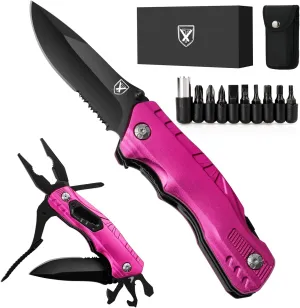 Titorld Gifts for Women Her Wife, Pocket Knife Multitool, Anniversary Birthday Gifts Ideas, Unique Camping Hunting Fishing Tools Gift for Girlfriend Mom Best Friend
