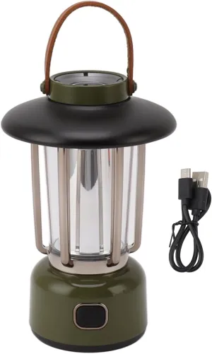 TOPINCN Rechargeable LED Camping Lantern, Portable Tent Lights Waterproofs LED Camping Lights Hanging Lamp Flashlight with 3 Lighting Modes for Lawn Fireplace Outdoor Camping Hiking