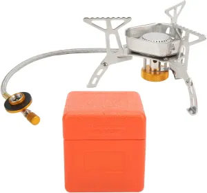 Topyond Camping Windproof Stove, Portable Collapsible Non-Slip Gas Stove, Honeycomb Design Fondue Grill for Picnic, Barbecue, Camping
