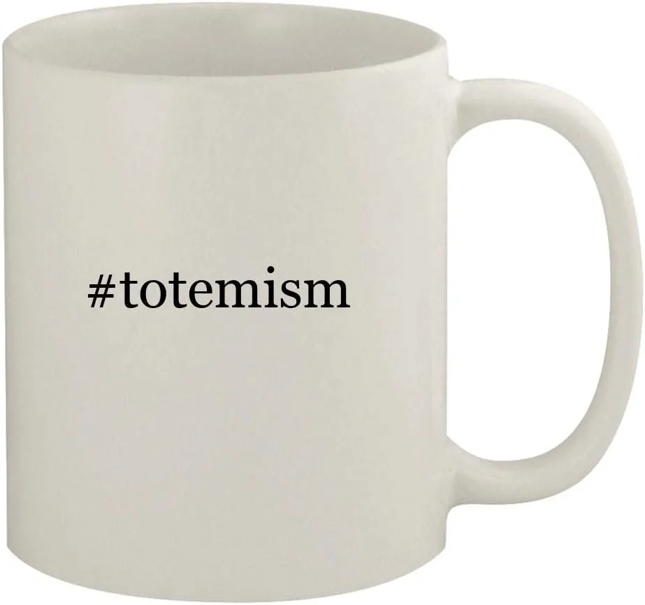 #totemism - 11oz Ceramic White Coffee Mug, White