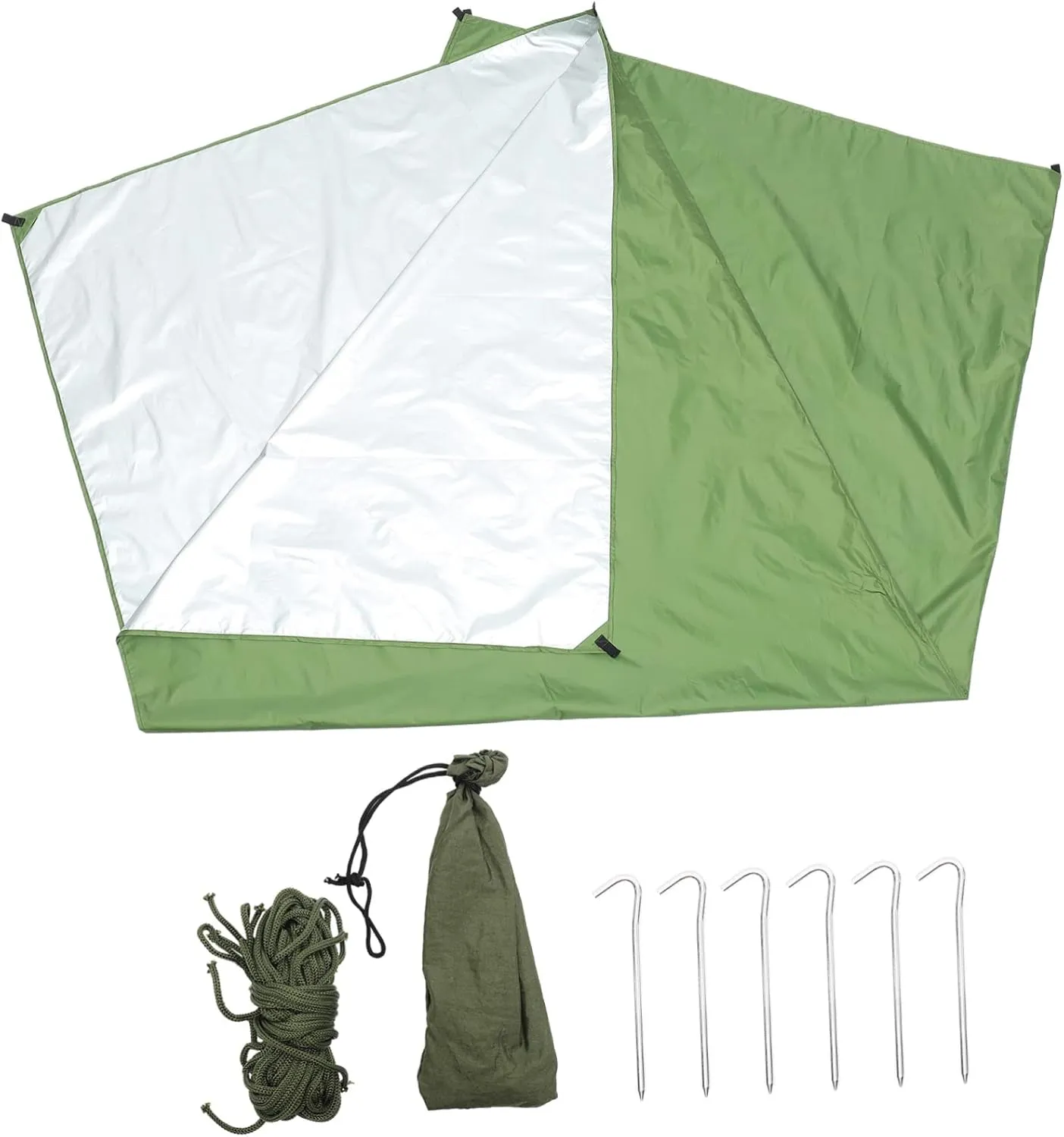 Totority 1set Sunshade Tent for Camping Person Outdoor Tarp Awning Easy Setup Beach Shelter Lightweight Against for Family Picnics