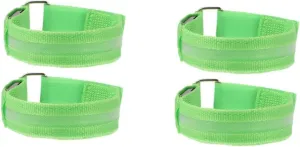 Toyvian Night Sports Armbands Rechargeable Light Up Wristbands for Running High Visibility Glow Bracelets for