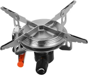 Toyvian Portable Outdoor Cooking Stove Foldable Gas Burner with Electronic Ignition for Camping Picnics and Backpacking Lightweight and Compact Design for