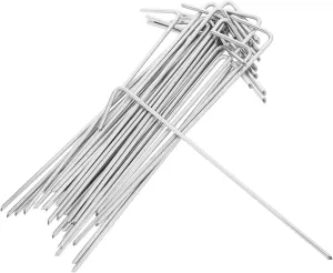 Toyvian Portable Tent Ground Pegs 30 Pack Iron Stakes Heavy Duty Camping Stakes Replacement Tips for Tents Canopies
