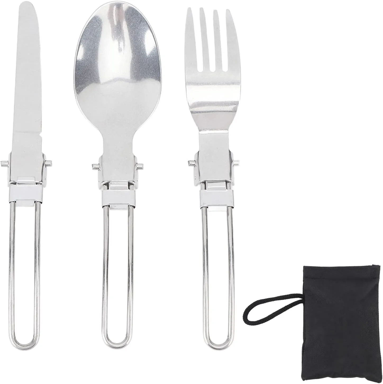 Travel Tableware Set Portable Stainless Steel Flatware Sets for Garden Dinner Daily Life