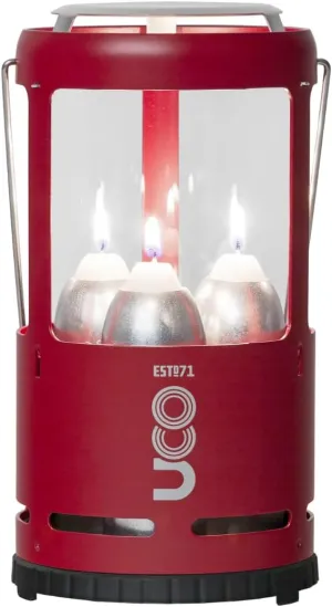 UCO Candlelier Candle Lantern, Candle Lanterns for Real Candles, Perfect Outdoor Gear for Camping or for Power Outages, Includes 3 Long Burning Candles