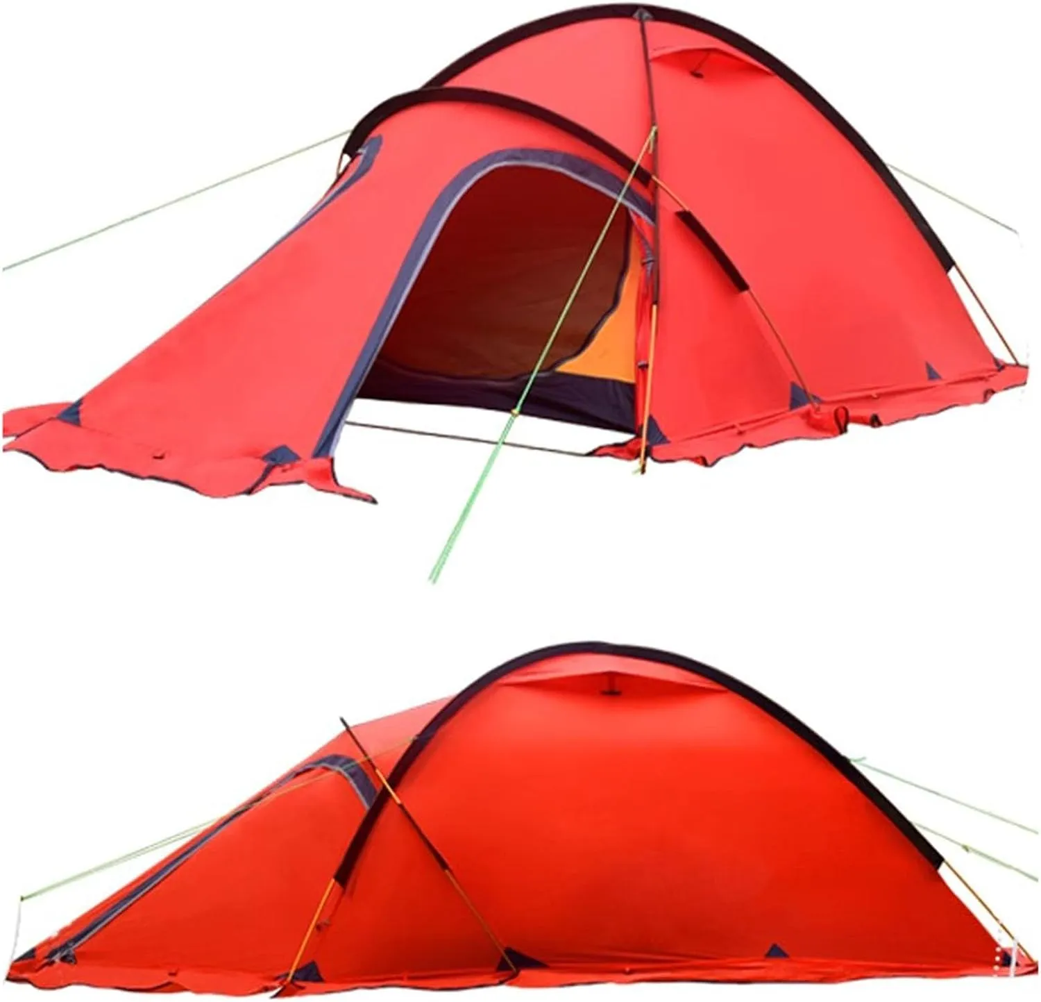 Ultra Lightweight 2 Person Mountaineering Tent, Universal Waterproof Double Layer Tent, Backpacking Tent for Outdoor Camping, Easy to Build