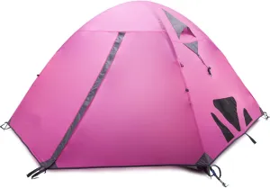 Ultralight Camping Tent 3 Person Windproof Rainproof Breathable Tent Aluminum Bracket for Outdoor Hiking Mountaineering Backpack Travel