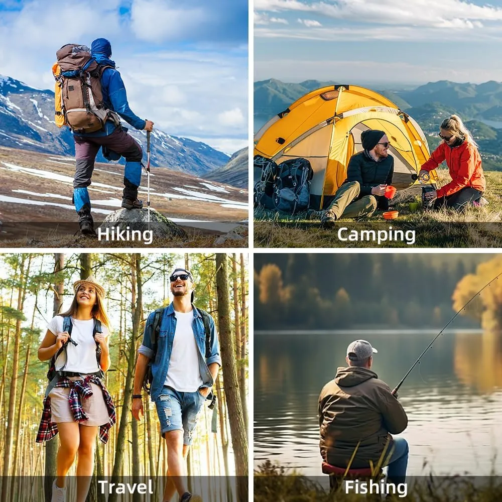 Ultralight Camping Tent Survival Bungalow Tent Waterproof Pyramid Tent Shelter Tent for 2-3 People
