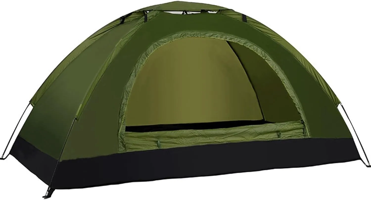 Ultralight For Backpacking Tent, for INSTANT Setup, Waterproof &, Double Door Design(2 person Army Green)