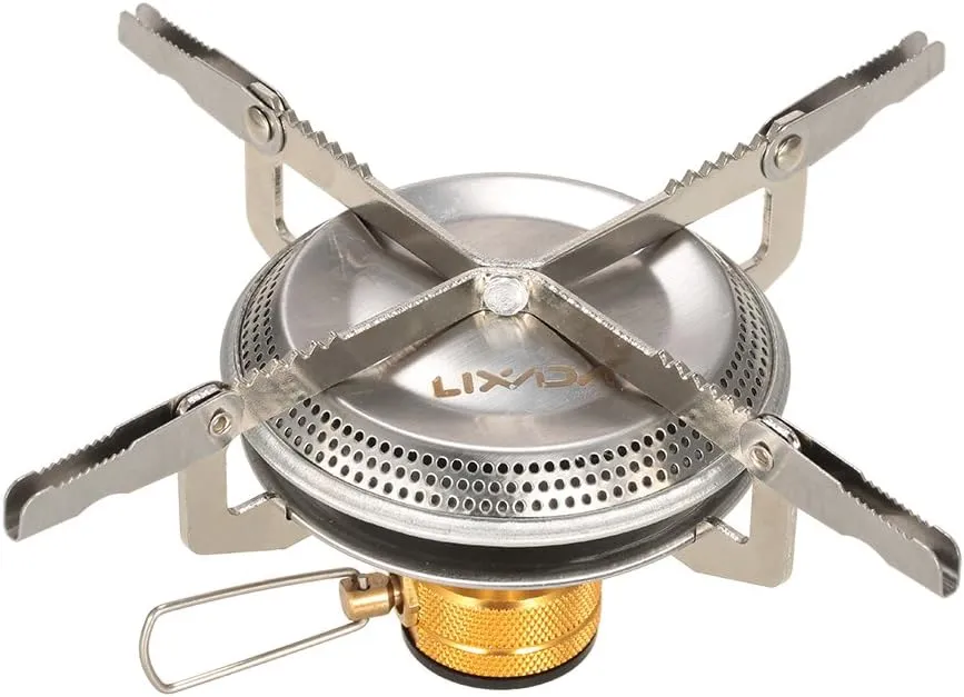 Ultralight Portable Outdoor Camping Gas Stove Hiking Backpacking Picnic Cooking Stove 3500W,folding gas stove