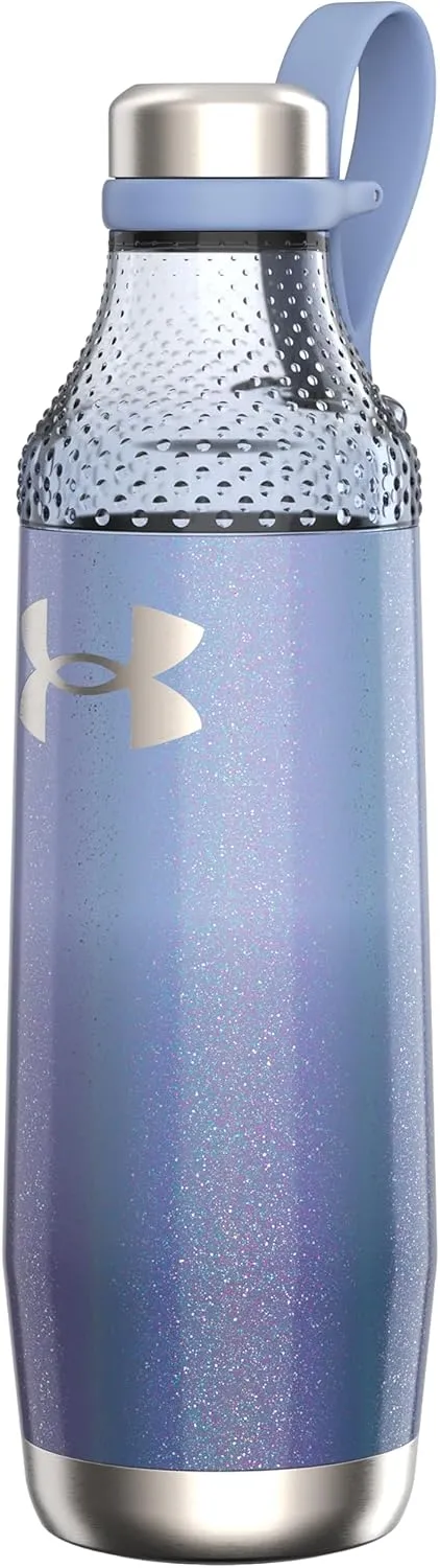 Under Armour Twist-Off Top Stainless Steel Water Bottle 22oz for Ice & Protein Shake - Insulated, Shatter-Proof, Odor-Proof Shaker, Infinity Bottle