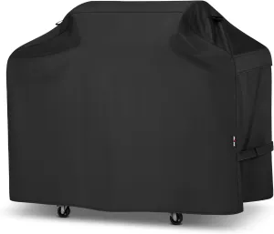 Unicook Grill Cover 65 Inch for Outdoor Grill, Heavy Duty Waterproof BBQ Cover with Side Handles and Air Vents, Weather Resistant, Compatible with Weber Charbroil Nexgrill Kenmore Gas BBQs, Black