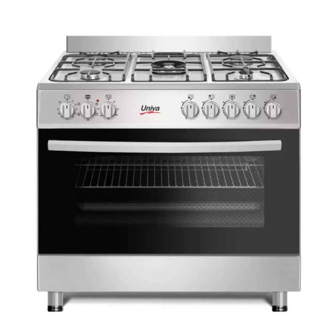 Univa 5 Burner Gas Electric Stove Stainless Steel UGE019Si