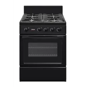 Univa  600mm Gas Stove Black UG016BI