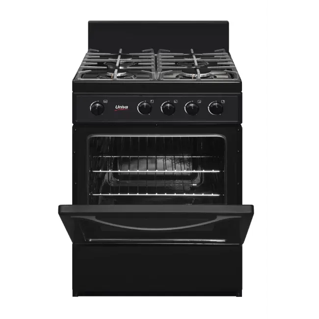 Univa  600mm Gas Stove Black UG016BI