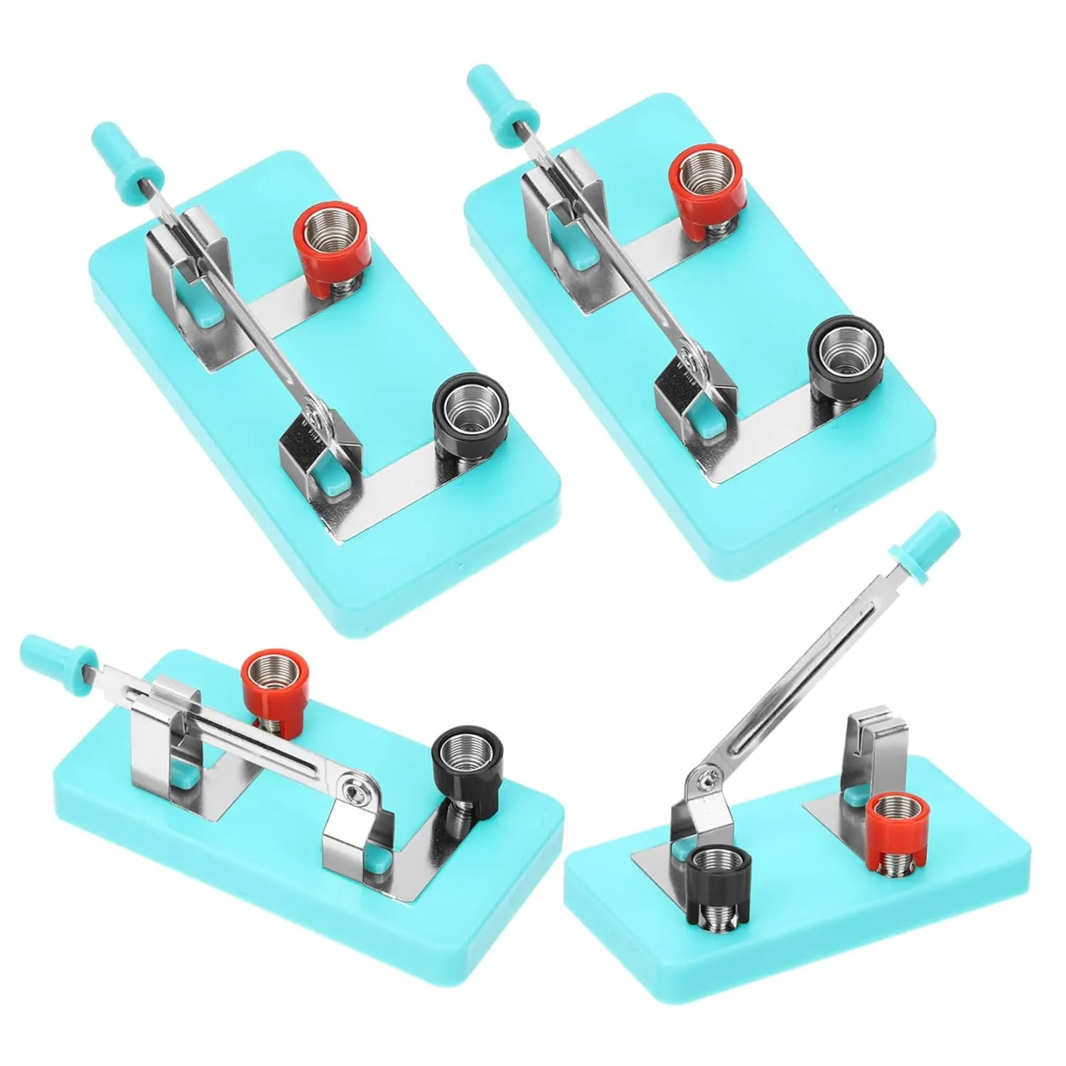 Unomor 4sets Physics Lab Equipment Single Pole Switch Spst Toggles Switch Low for Educational Circuits Boys and Girls' Creative DIY Sets 4pcs*4