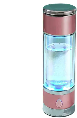 Upgraded Hydrogen Water Bottle, PEM SPE Technology, Hydrogen Rich Water Glass Health Cup, 1600PPB High Concentration, Portable Hydrogen Water Ionizer Machine