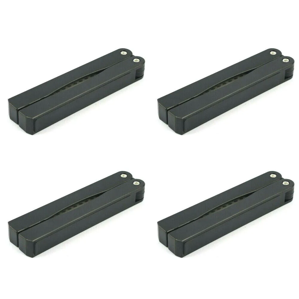 US 2-4 Pcs Knife Sharpener Double Sided Pocket Foldable Diamond Sharpening Stone