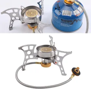 US 3900W Portable Backpacking Stove, Camping Gas Stove 1LB Propane Tank Adapter