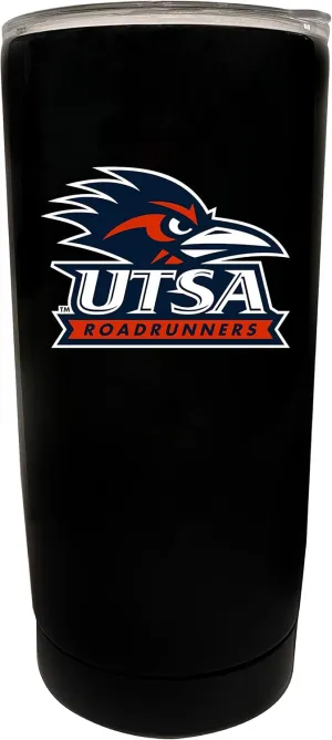 UTSA Road Runners 16 oz Black Insulated Stainless Steel Tumbler Glossy brushed finish Officially Licensed Collegiate Product