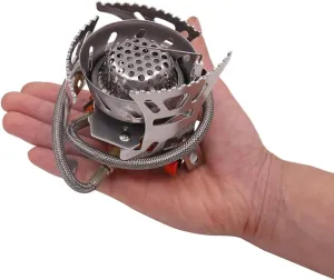 VANZACK 1pc Outdoor Camping Cooking Device Gas Burner Windproof Stove for Picnic
