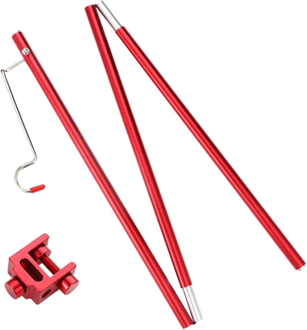 VANZACK Outdoor Camping Lamp Stand Folding Light Pole for Table Lanterns Lightweight Aluminum Alloy Design for Picnics Hiking and