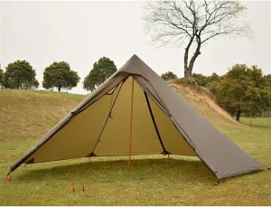 VejiA Pyramid Tent Ultralight Tent with Two Door Tents Outdoor Camping Tent Tent 3-4Person 20D Silicone Nylon Tents for Camping