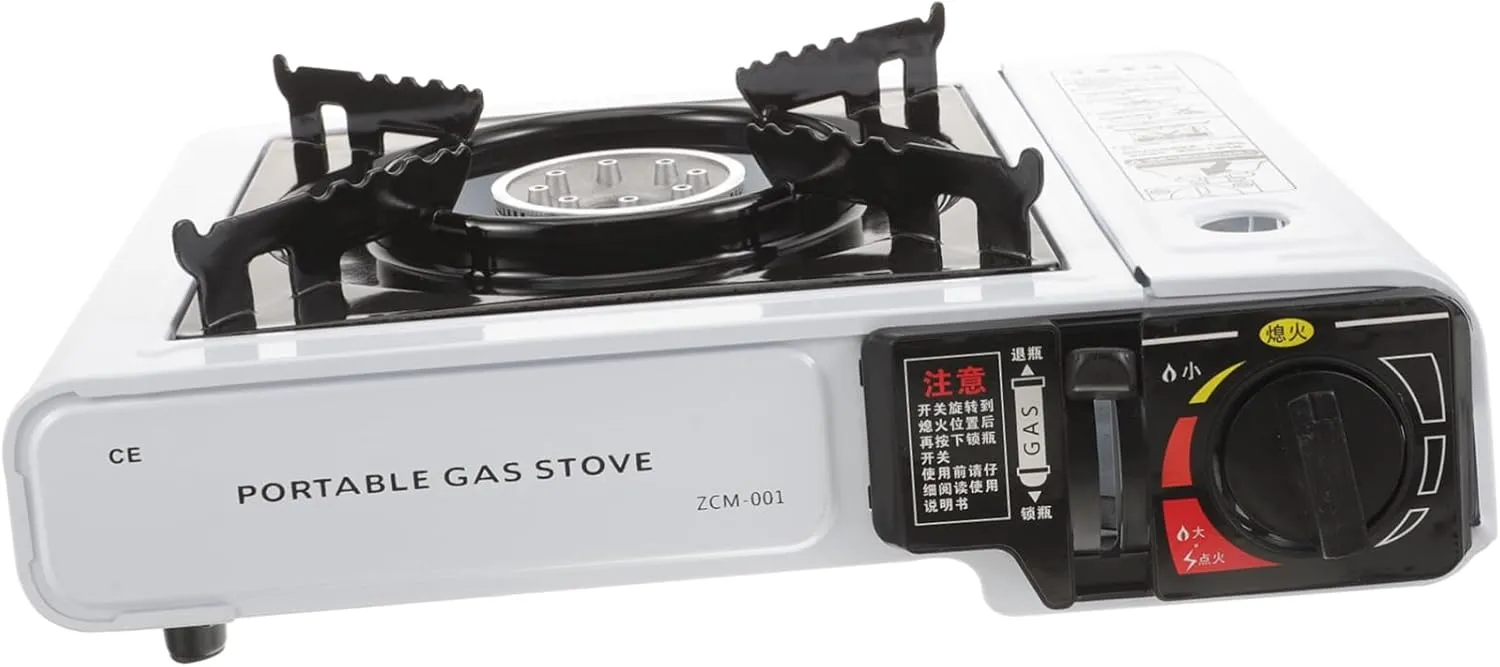 VICASKY Outdoor Camping Heating Stove Dual Burner Propane Portable Gas BBQ Stove