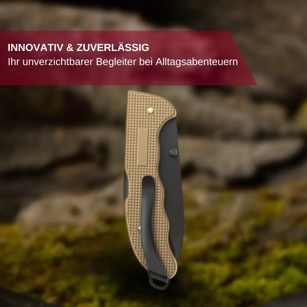 Victorinox Evoke Swiss Army Knife, Featuring a Foldable Blade with Thumb Stud and Lockback Mechanism