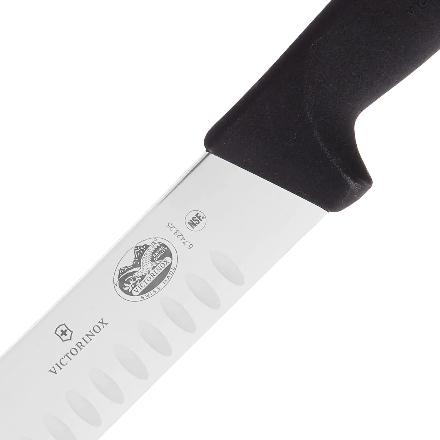 Victorinox Swiss Army Cutlery Fibrox Pro Butcher Knife, Granton Edge, 10-Inch, Multicolor (47638)