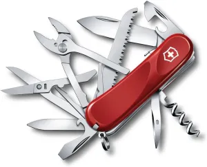 Victorinox Swiss Army Multi-Tool, Evolution S52 Pocket Knife, Red, 85mm