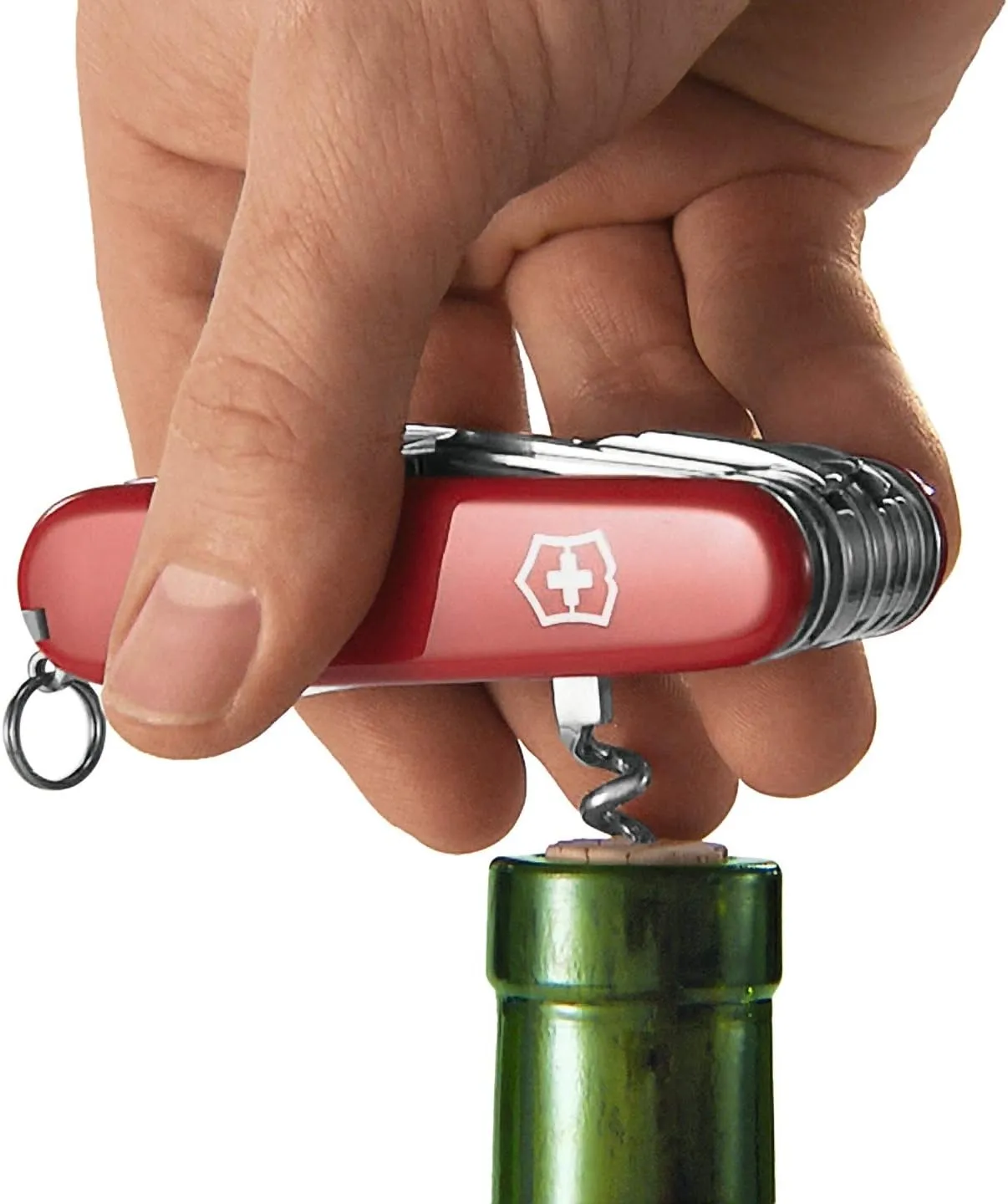 Victorinox Swiss Champ Swiss Army Knife, 33 Functions, Swiss Made Pocket Knife with Large Blade, Screwdriver, Chisel and Combination Pliers - Ruby
