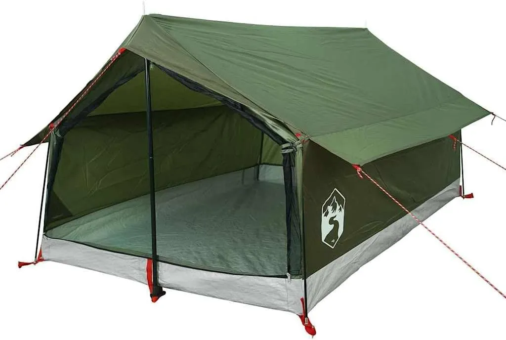 vidaXL Camping Tent 2-Person Olive Green Waterproof